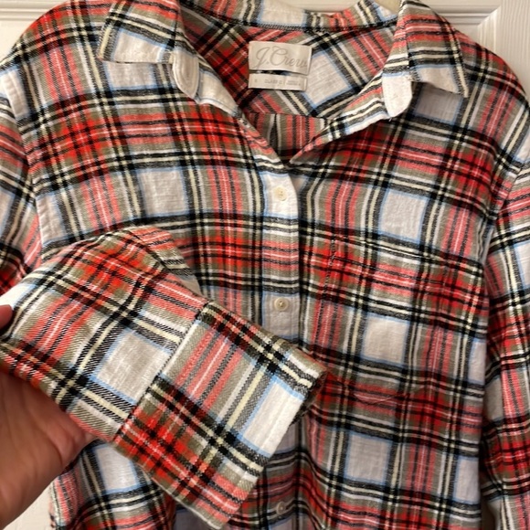 J. Crew Classic Plaid shirt size 6 - Picture 6 of 11